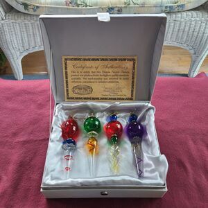 Vintage Thomas Pacconi Classics Museum Series Icicle Christmas Ornaments w/ COA